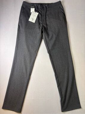 Robert Barakett Grey Wilfrid Drawstring Pants Size 36 New With Tags
